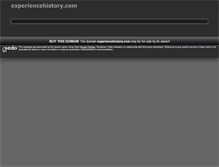 Tablet Screenshot of experiencehistory.com